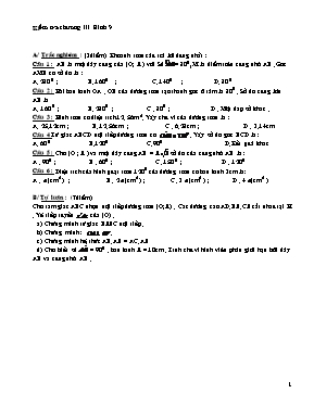 Kiểm tra chương III Hình 9